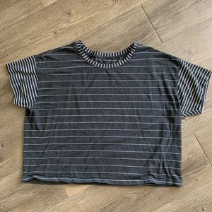 Lululemon striped crop tee